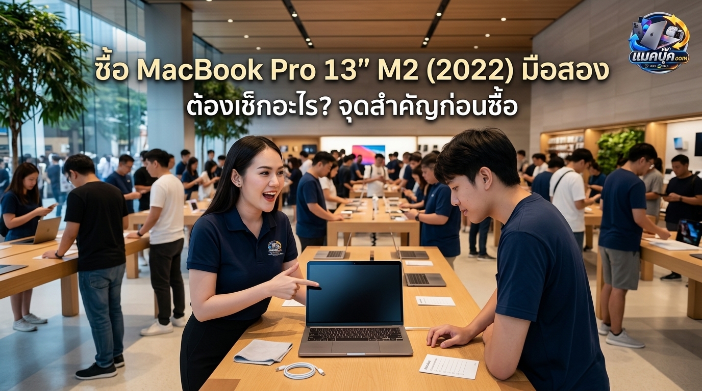 ภาพประกอบบทความ macbook pro 13 inch m2 2022 สร้างด้วย AI